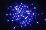 Winner Нить 200 led СИНИЙ 14м; черный-пр, контр. кнопка, IP 20