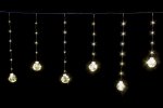 Winner Бахрома Шарики-елка 8см., Led ТЕПЛО-БЕЛЫЙ 2,5х0,7х0,5м