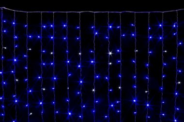 Фотография товара 'Winner Занавес 320 Led , 16 нитей, flash-w; соединяется, IP 20, СИНИЙ 2х3м'