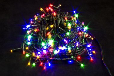 Фотография товара 'Winner Нить 300 led МУЛЬТИ 20м; черн-пр, IP 20, шт.'