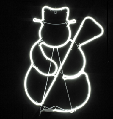 Фотография товара 'Winner Снеговик с метлой НЕОН 55см , гибкий НЕОН, IP 65, 5012-55W'