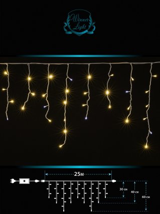 Фотография товара 'Winner ww.02.6W.850.F+ Бахрома-каучук ПВХ 850 Led 25м, 0,6x0.4x0.3'