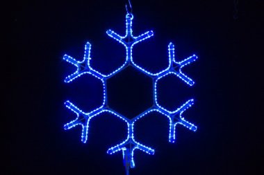 Фотография товара 'Winner Снежинка 40см СИНИЙ 7051-40B, лента 3528, соединяется, IP 65'