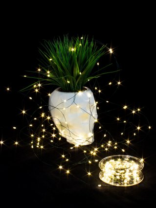 Фотография товара 'Winner Нить-Роса 1000 Led, 100м; контроллер кнопка, IP 20, ww.01.4G.1000-'