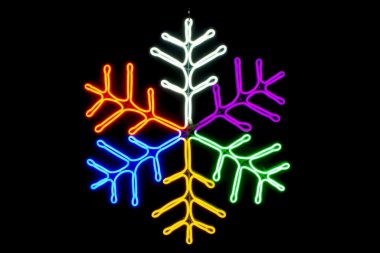 Фотография товара 'Winner Снежинка 60см, МУЛЬТИ 7042-65M, гибкий неон, IP 65'