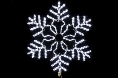 Фотография товара 'Winner Снежинка 86см БЕЛЫЙ 9105-86w, дюралайт flash-w, соединяется, IP 65'