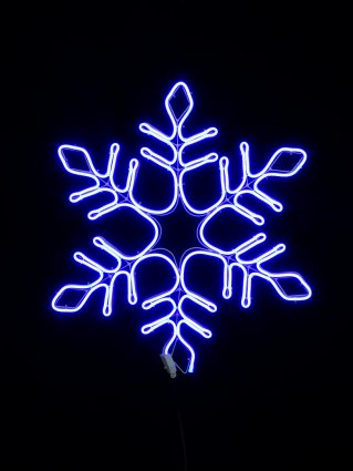 Фотография товара 'Winner Снежинка 57см СИНИЙ 9212-57B, гибкий Neon SMD, IP 65'