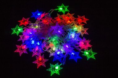 Фотография товара 'Winner Нить-Снежинка (1) 40 Led МУЛЬТИ 8м; в помещ, прозр-пр, IP 20, шт.'