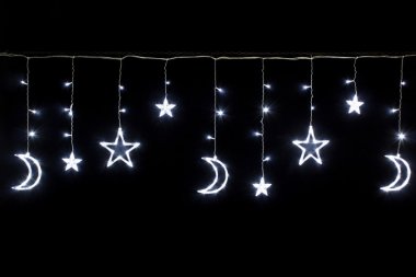 Фотография товара 'Winner Бахрома-звезда с луной "L" 138 Led 2,5х0,95х0,55м'