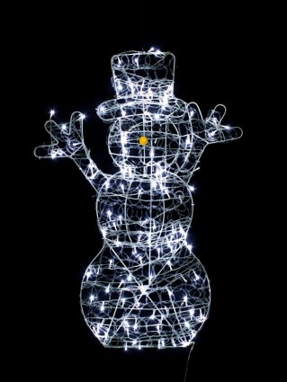 Фотография товара 'Winner Снеговик руки вверх 50w БЕЛЫЙ, 90*65см, flash-w, IP 20'