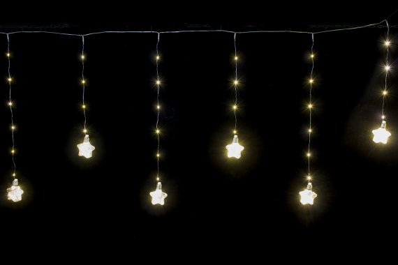 Фотография товара 'Winner Бахрома Звезда 8см., Led 3,0х0,7х0,5м; IP 20, ww.02.4T.10L-8Star'