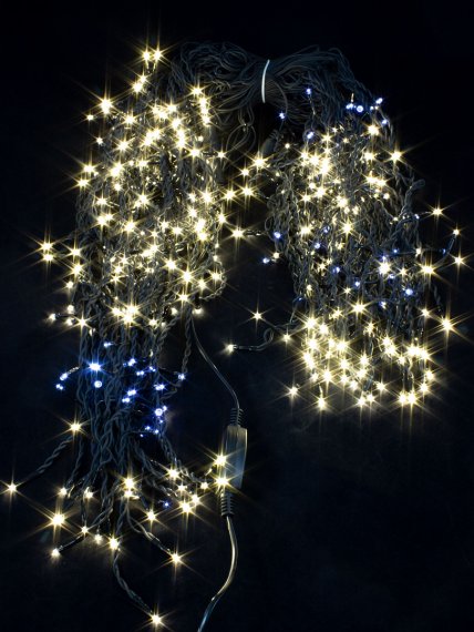 Фотография товара 'Winner Бахрома-каучук 408 Led 12x0.6x0.4x0.3; соединяется, flash-w, IP 54, ww.02.6B.408+'