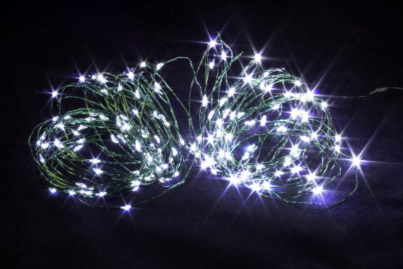 Фотография товара 'Winner Нить-Роса 500 Led, 50м; контроллер кнопка, IP 20, w.01.4G.500-'