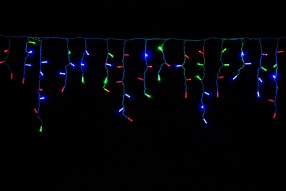 Фотография товара 'Winner Бахрома-каучук 100 Led 3x0.6x0.4x0.3 1-2цв; соединяется, IP 65, m.02.7W.100+'