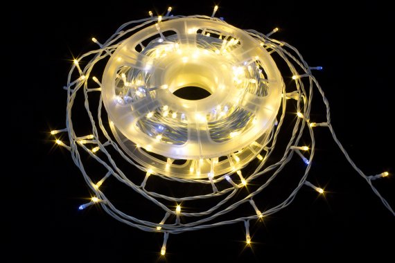 Фотография товара 'Winner Нить-ПВХ 400 Led 40м. flash-w; 2мм, соединяется, IP 54, ww.01.6w.400+'