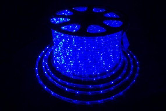 Фотография товара 'Winner Дюралайт flash-w 2-жилы Led 100м. СИНИЙ, 10,5мм'