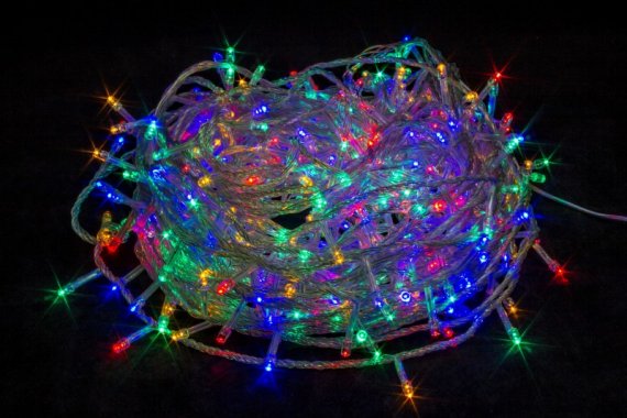 Фотография товара 'Winner Нить 400 led МУЛЬТИ 26м; прозр-пр, IP 20, шт.'