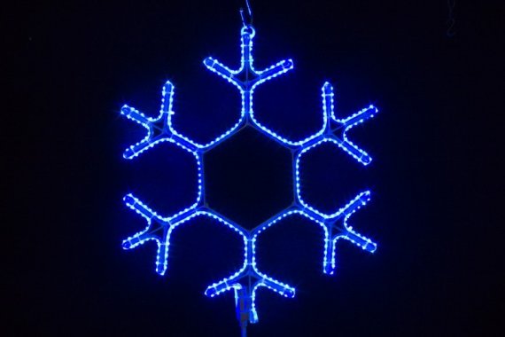 Фотография товара 'Winner Снежинка 40см СИНИЙ 7051-40B, лента 3528, соединяется, IP 65'