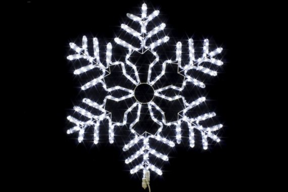 Фотография товара 'Winner Снежинка 86см БЕЛЫЙ 9105-86w, дюралайт flash-w, соединяется, IP 65'