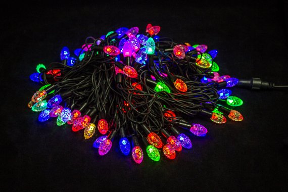 Фотография товара 'Winner RGB.01.7B.100+2.5B Нить-шишка 2,5см. 100 led 10м'