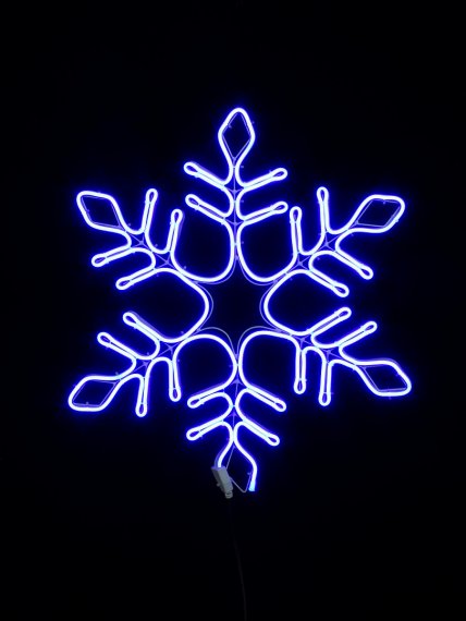 Фотография товара 'Winner Снежинка 57см СИНИЙ 9212-57B, гибкий Neon SMD, IP 65'