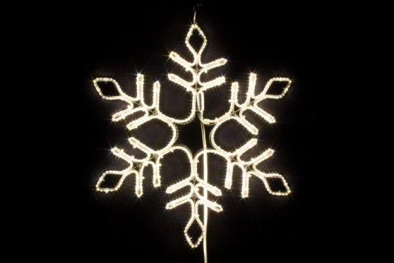 Фотография товара 'Winner Снежинка 57см ТЁПЛО-БЕЛЫЙ 9211-57ww, лента 3014, IP 65'