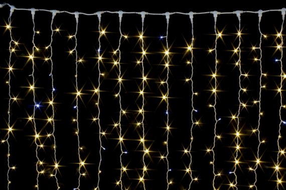 Фотография товара 'Winner Занавес-пвх 210 Led 2х1,5м. flash-w; ТЁПЛО-БЕЛЫЙ'