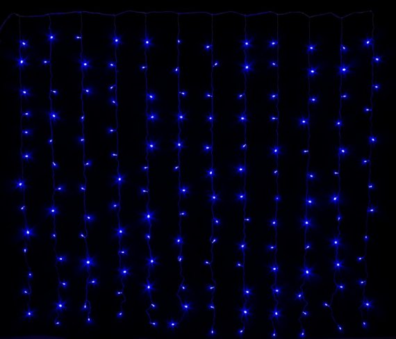 Фотография товара 'Winner Занавес 80 LED СИНИЙ, 1,5*1,5м'