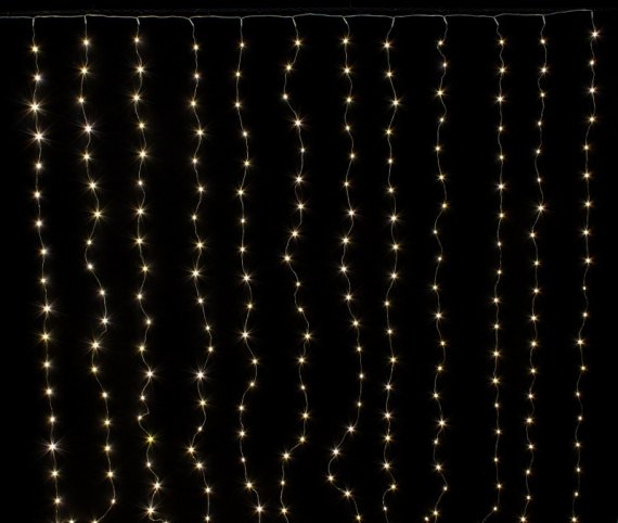 Фотография товара 'Winner Занавес-роса 120 LED ТЕПЛО-БЕЛЫЙ, 1,5*1,5'