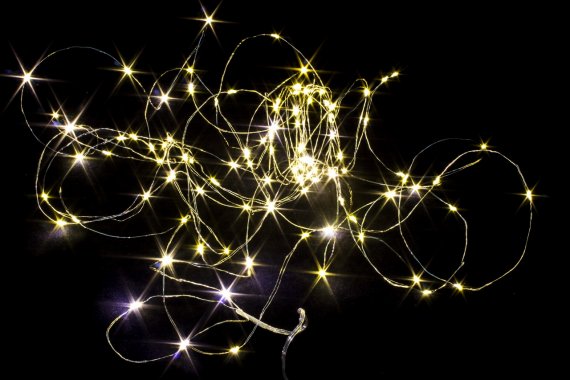 Фотография товара 'Winner Нить-Роса 100 Led на батарейках 10м; IP 20, ww.01.4T.100-'