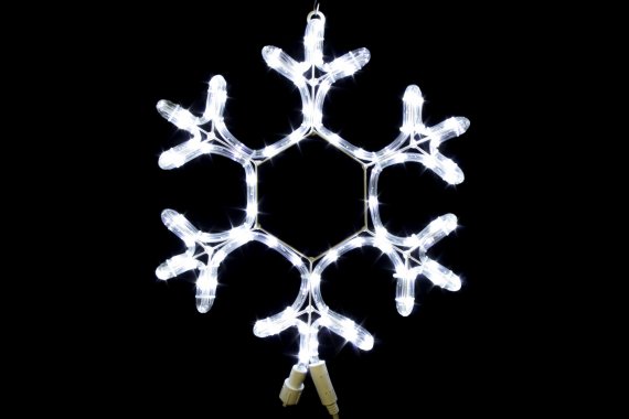 Фотография товара 'Winner Снежинка 40см БЕЛЫЙ 9053-40w, дюралайт flash-w, соединяется, IP 65'